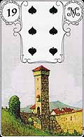 Lenormand Kartenlegen - der Turm